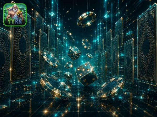 Gambar beranda yyrr yang menampilkan pilihan permainan